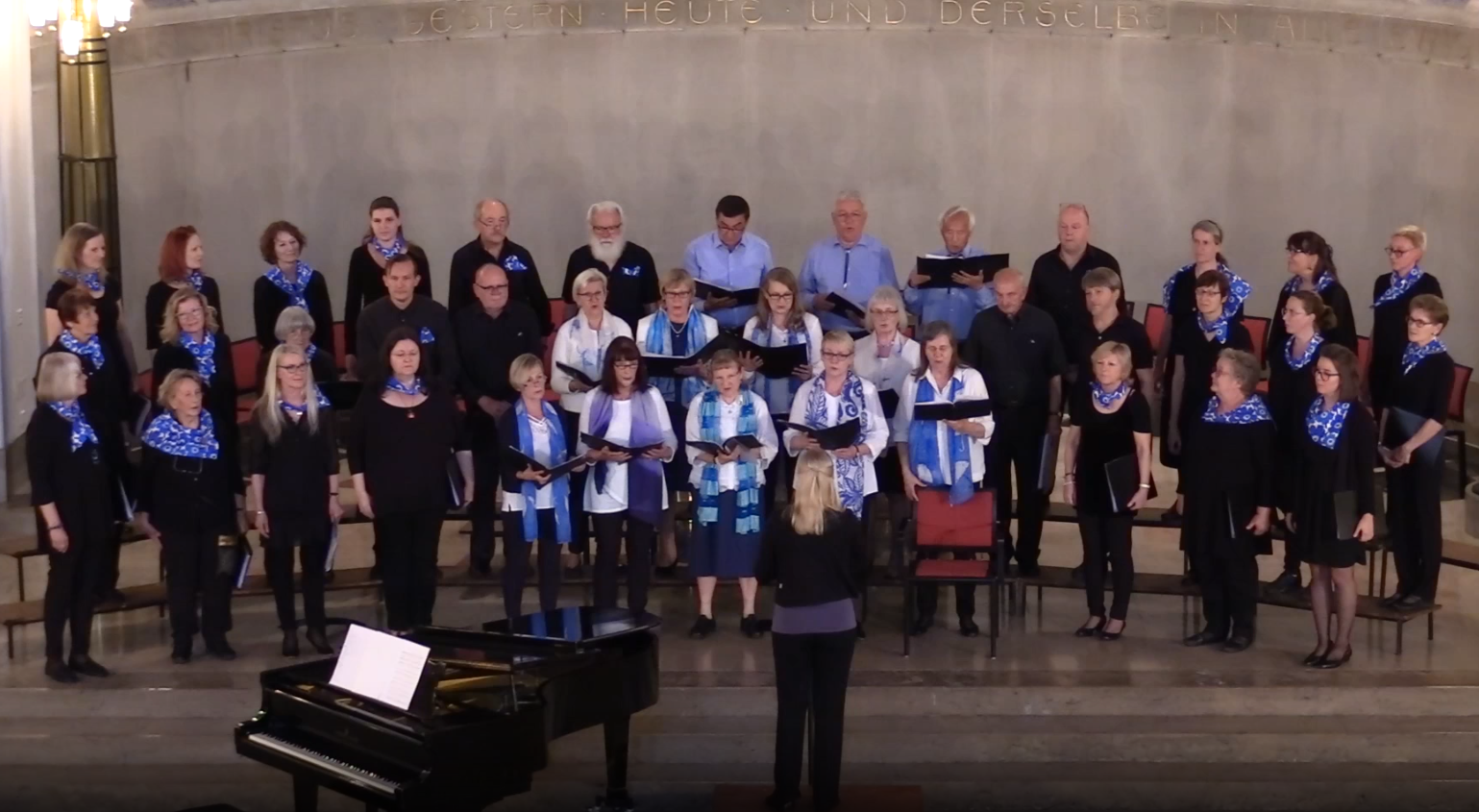 Konzert in Oberstrass mit dem Gastchor Hampurin Merimieskirkon Kuoro